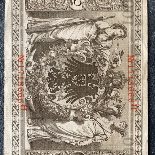 Banknote used, as shown