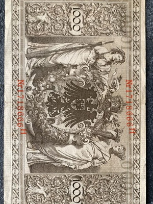 Banknote used, as shown