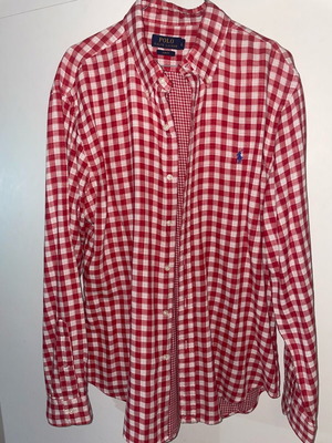 Polo Ralph Lauren checked shirt red size L new