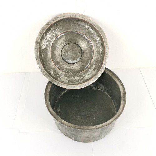 Copper pot used, vintage 1950