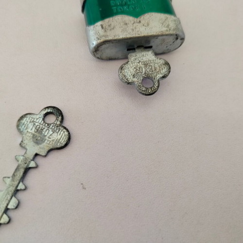 Duplo 35 Tokoz1 vintage padlock with keys, made in Czechoslovakia