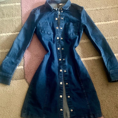 Jean dress H&M like new, blue, size XXS