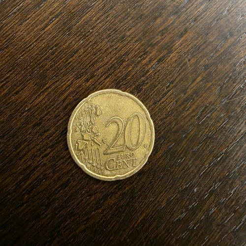 20 Euro Cent Coin 2002 used, Kapodistrias Greece