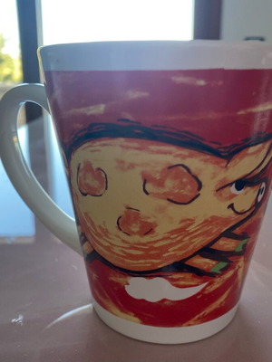 Artistic porcelain mug with modern design new