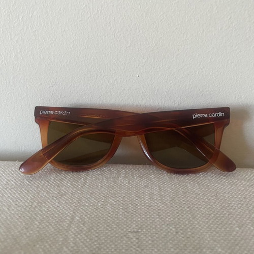 Pierre Cardin oversized square sunglasses used, tortoise acetate
