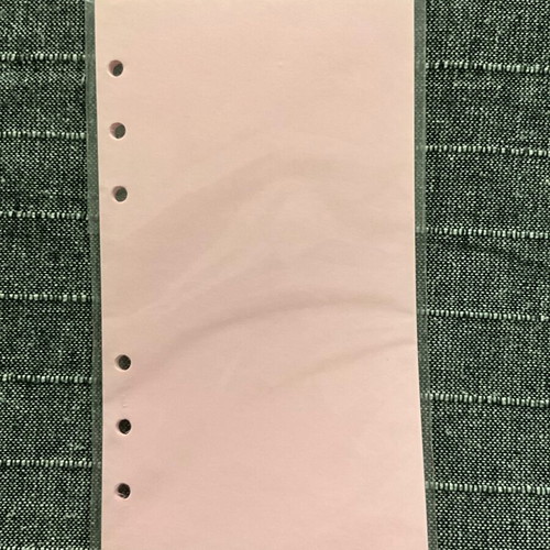 Pink Personal refill paper 9.5 x 17 cm, 4 packs of 30 sheets