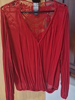Attrattivo blouse like new, burgundy bordeaux, 100% viscose