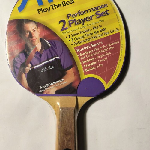 Table tennis set used with Stiga and Halex paddles