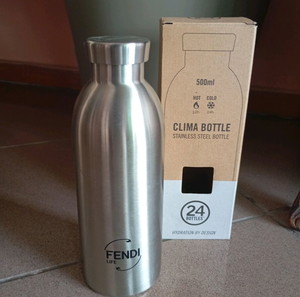 FENDI παγούρι μεταλλικό, συνεργασία με 24Bottle