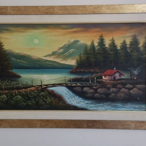 Handmade painting used 1.18x68