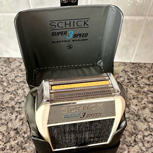 Ξυριστική μηχανή Schick Super 3 Speed 1960 καινούργια με κουτί