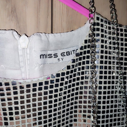 Miss EBITA children's dress size 5 like new with heart-shaped bag