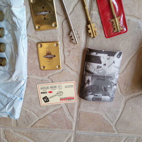 CISA security lock used for armored door with 4 keys