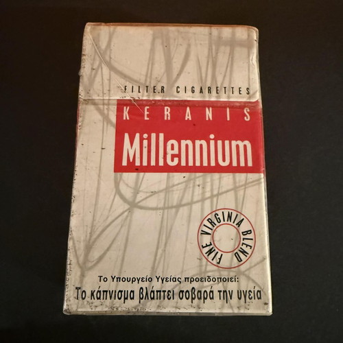 Keranis Millennium cigarette pack new, sealed collectible