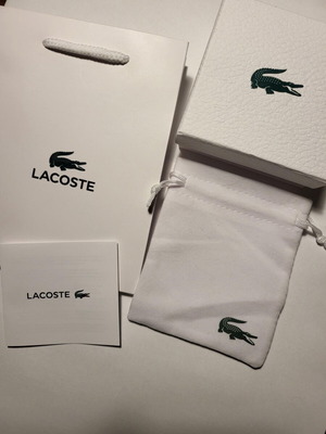 Βραχιόλι Lacoste μαύρο από ανοξείδωτο ατσάλι καινούργιο