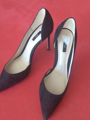 Mango high-heeled evening pumps new, black, size 38
