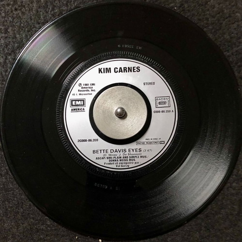 Kim Carnes Bette Davis Eyes vinyl single used, 7", 45 RPM, pop