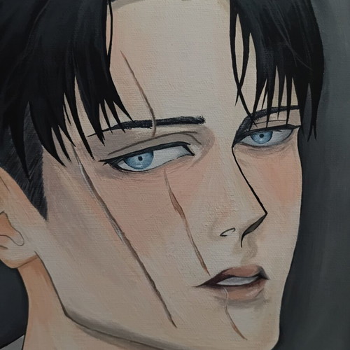 Πίνακας Levi Ackerman anime καινούργιος, Επίθεση στους Τιτάνες