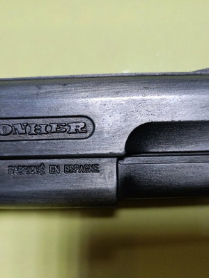 Carnival pistol Gonher like new, scale 1:1