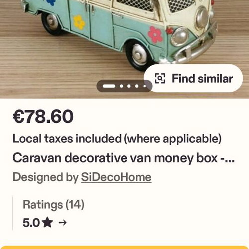 Volkswagen T1 Camper Van vintage with coin slot like new