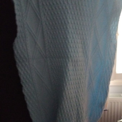 Knitted kazaka like new, baby blue color, size L
