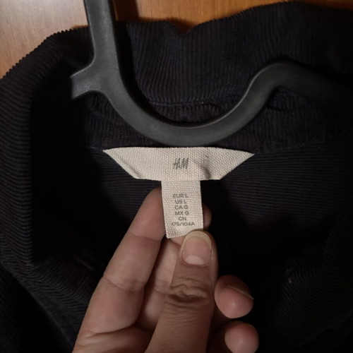 Corduroy shirt H&M like new, blue, size L