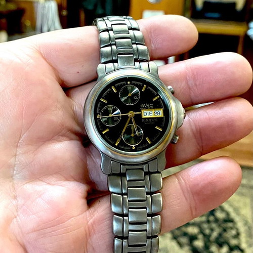 BWC Rhodos chronograph automatic titanium used