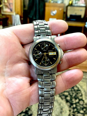 BWC Rhodos chronograph automatic titanium used