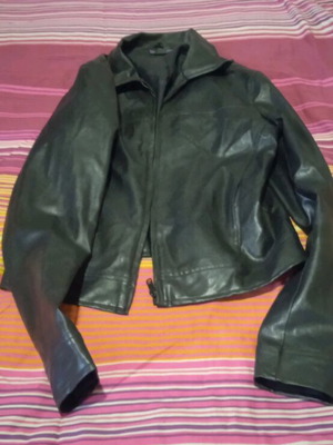 Women's leather jacket black like new, size S