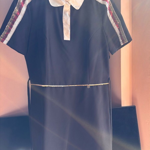 Rinascimento dress black medium like new with shoulder details