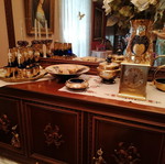 Buffet used walnut wood with handmade carvings