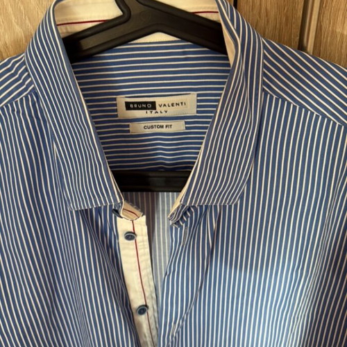 Camicia Uomo Bruno London In Pura Seta Bianca - Taglia Unica (112cm Petto) - Nuova Senza Etichette - Foto 4