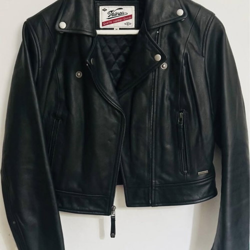 Leather jacket medium size A-Style new