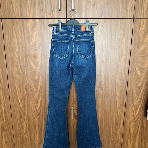 Bershka Flare Jeans Like New Dark Blue