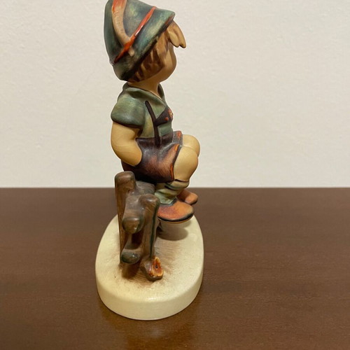 Hummel Goebel vintage porcelain figurine of child with bird