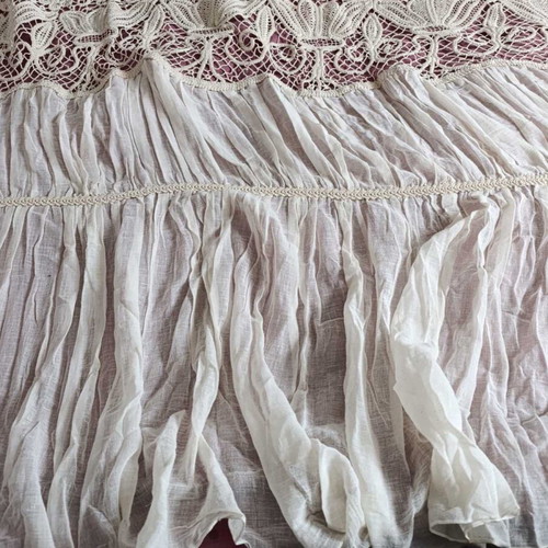 Handmade lace curtains like new, set of 2 pieces 2x2x2.5 m