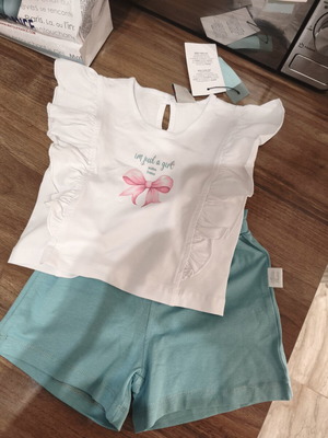 Matou France baby girl clothing set size 18 months new