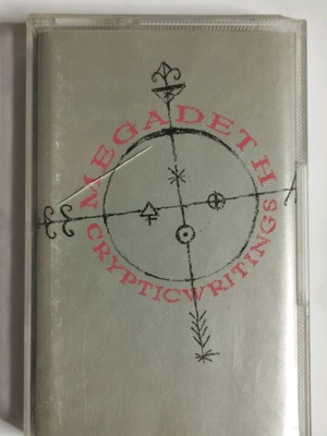 Megadeth Cryptic Writings cassette tape used, metal