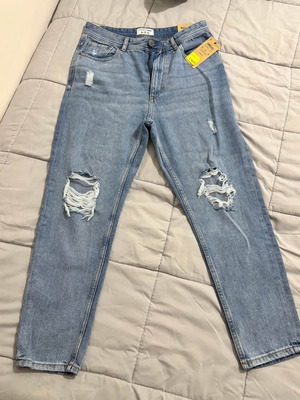 Men's jeans new, black and blue