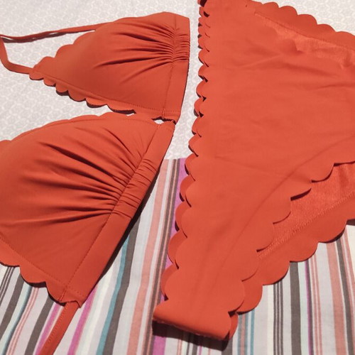 Bikini H&M size 36 small like new, dark orange