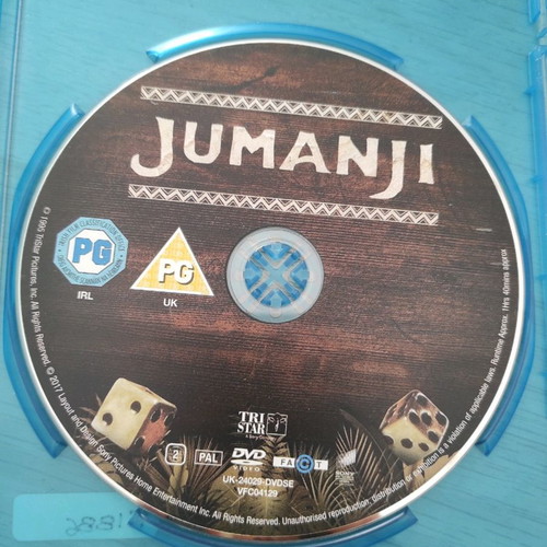 Jumanji DVD used without Greek subtitles