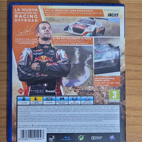 Sébastien Loeb Rally Evo PS4 game, European version