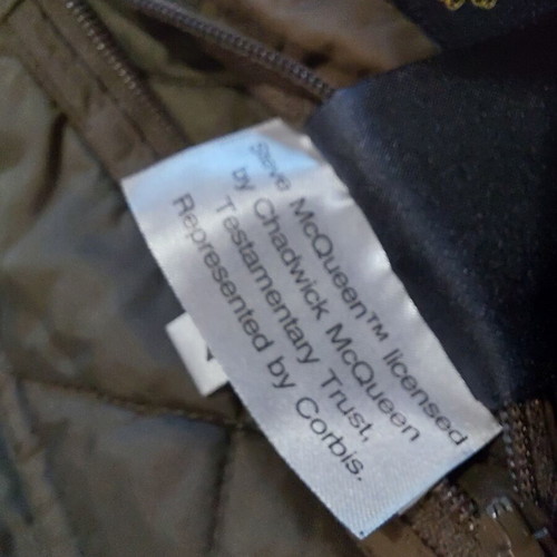 Barbour International Steve McQueen Quilted Moto Jacket XL like new, olive green