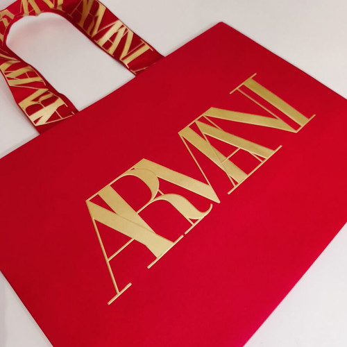 Armani Jeans luxury gift bag premium edition red