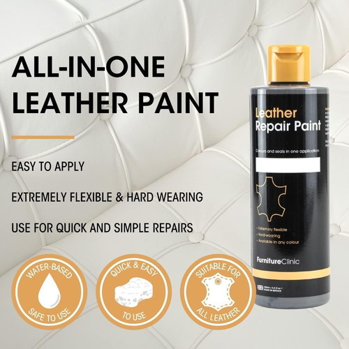 Furniture Clinic Leather Repair Paint 500 ml, red