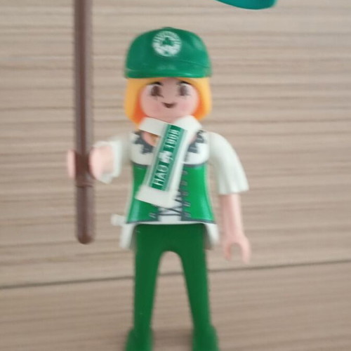 Playmobil Panathinaikos Fan Figure with Flag, Scarf and Hat new