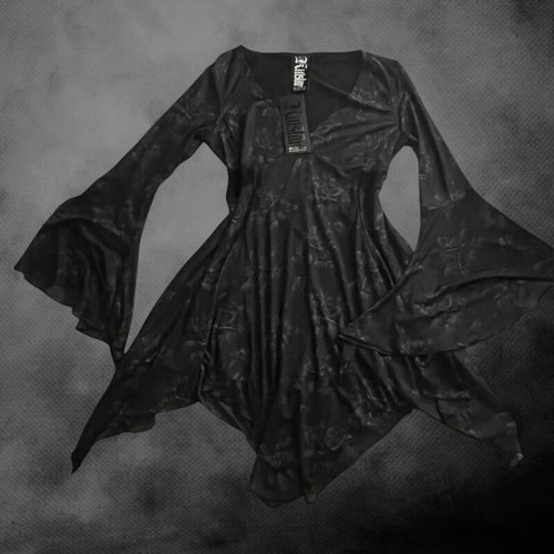 Killstar Nocturnal Grove dress, black, XL