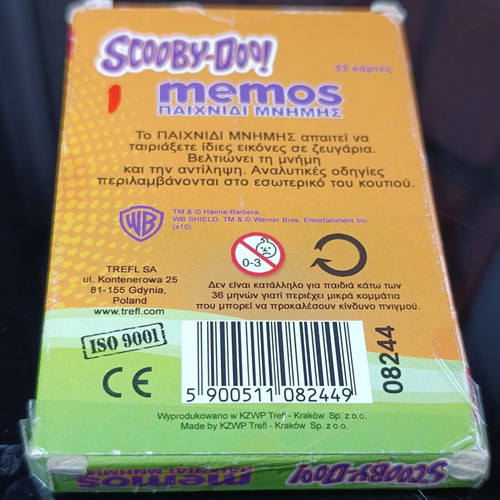 Scooby-Doo Memory Game used by Trefl
