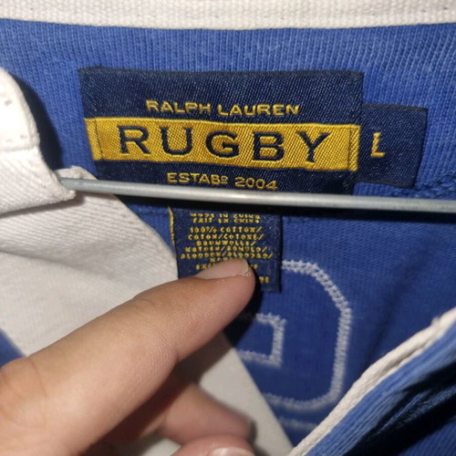 Ralph Lauren Rugby Vintage Collectible Crewneck Large like new, black and blue