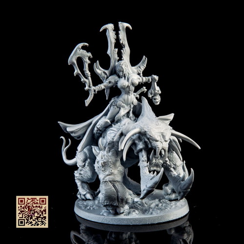 Zariath on Wargosaur figure new, assembled and primed